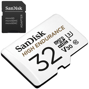landbouw Ideaal Boos worden SanDisk 32GB High Endurance micro SD kaart (R100/W40) voor IP cam / dashcam  (SDSQQNR-032G-GN6IA) - Tapes