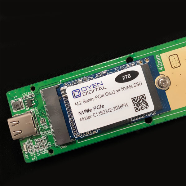 Oyen Digital 2TB M.2 2242 NVMe PCIe 3D TLC SSD - Tapes