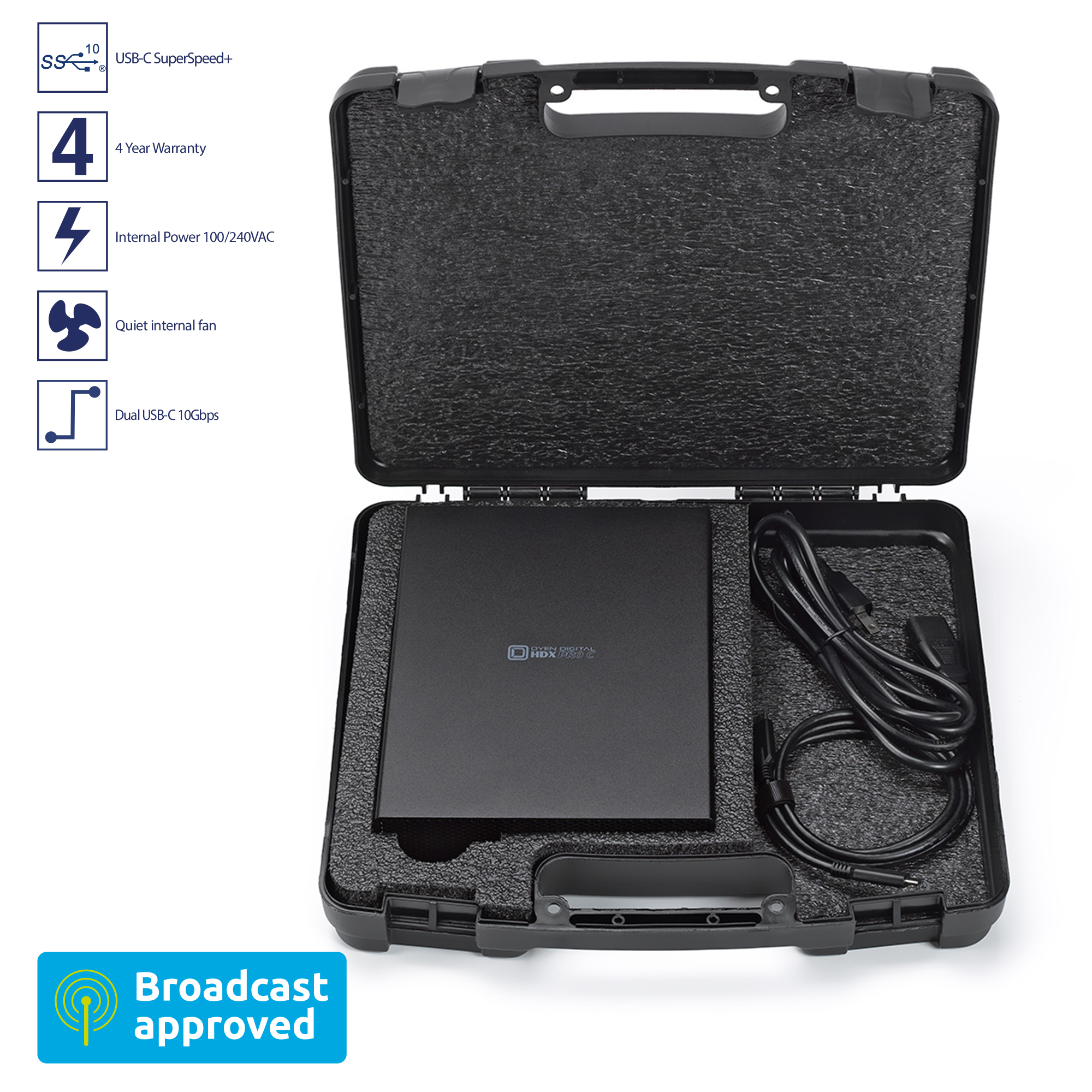 Oyen Digital HDX PRO C Dual USB-C HDD - 20TB - Afbeelding 3