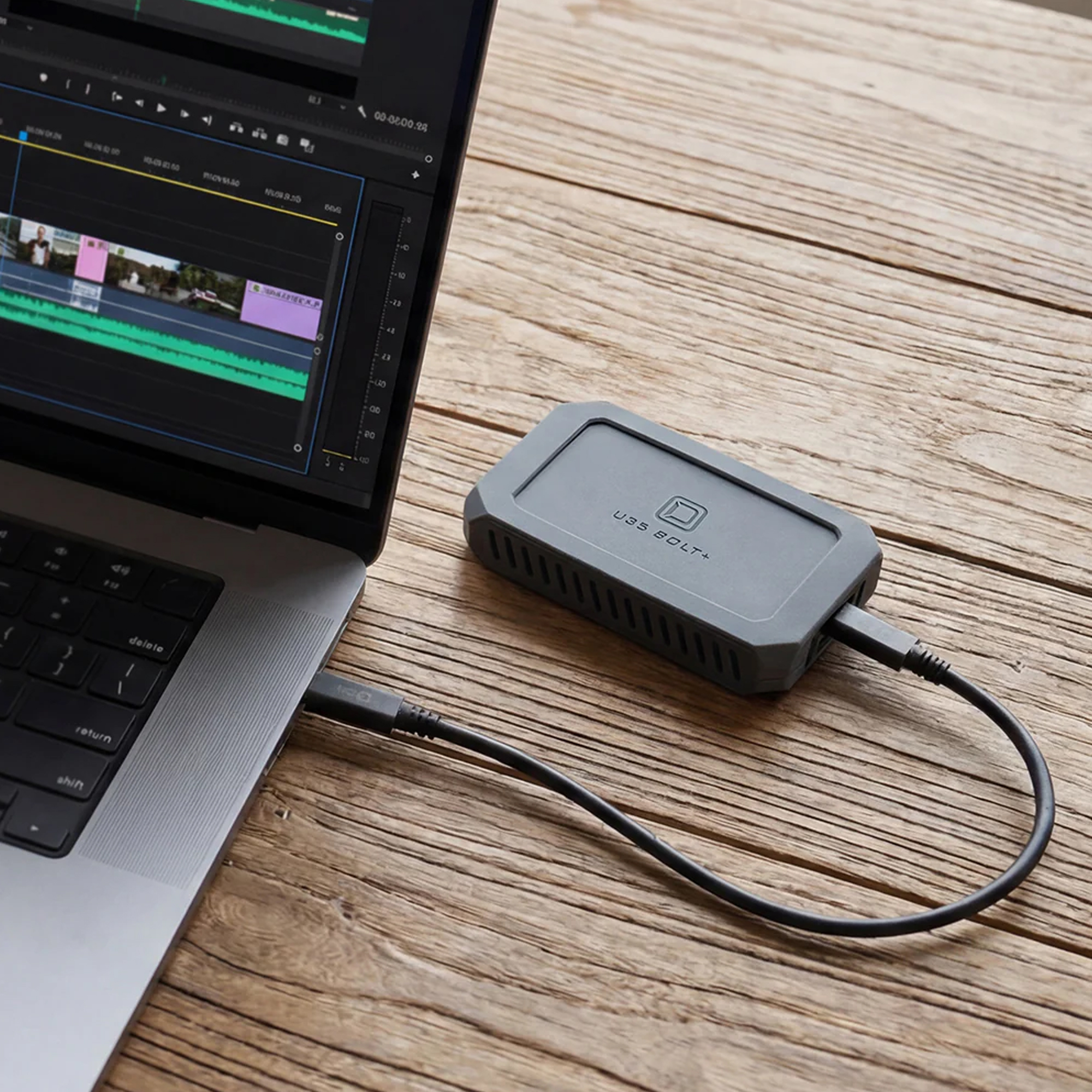 Oyen Digital U35 Bolt+™ USB4 (80Gbps) Rugged SSD tot 6000MB/s - 1TB - Afbeelding 6
